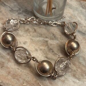 Elegant Silver and Crystal necklace